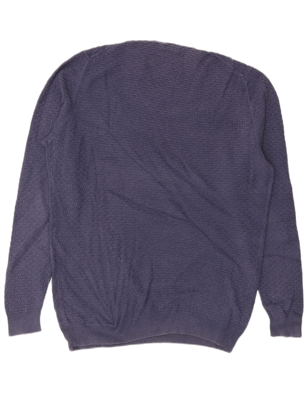 MASSIMO DUTTI Jersey Cuello Redondo Hombre XL Azul Algodón