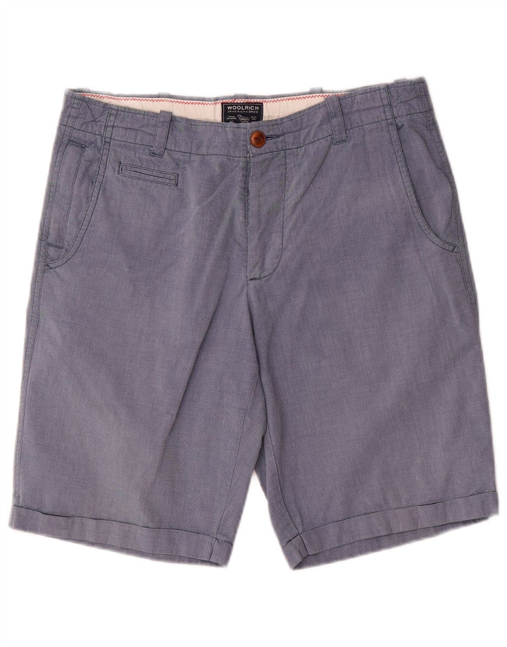 Woolrich Pantalones cortos chinos para hombre W31 Algodón azul medio