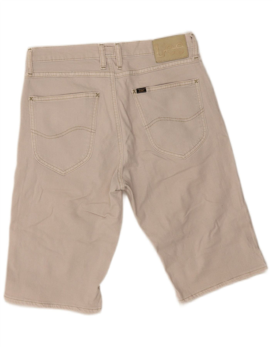 Pantalones cortos vaqueros Lee para hombre W30 Algodón beige medio