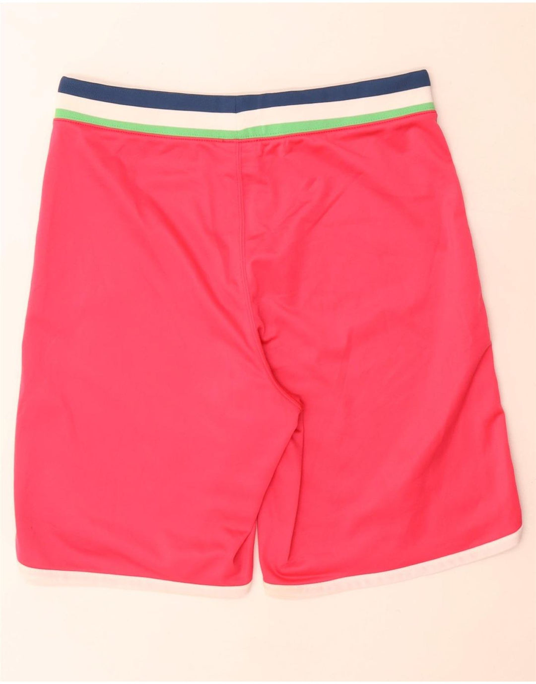 Converse - Pantalones cortos deportivos para mujer (talla 40), poliéster a rayas rosas grandes