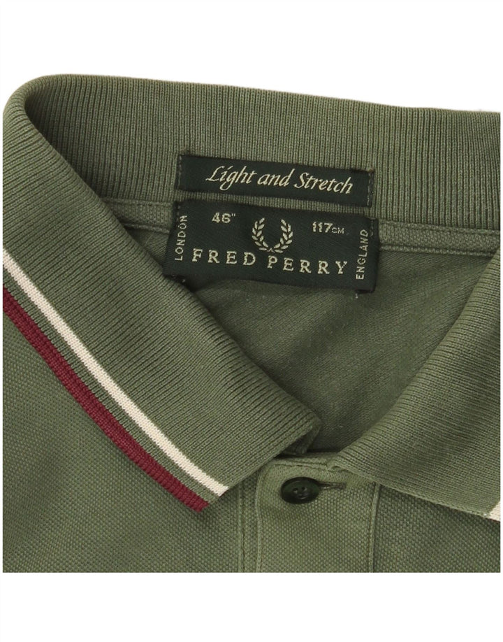 FRED PERRY Polo para hombre grande verde