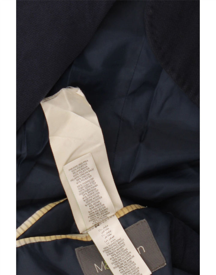 MARKS & SPENCER Chaqueta tipo blazer de 2 botones para hombre UK 40 Large Viscosa azul marino