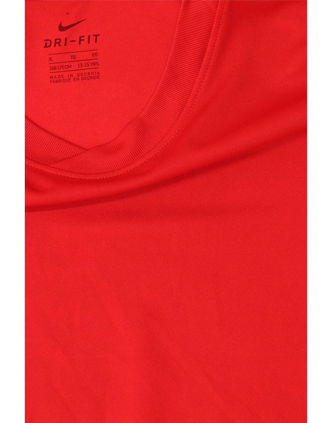 Nike Camiseta Dri Fit para niño 13-14 años XL Rojo Poliéster