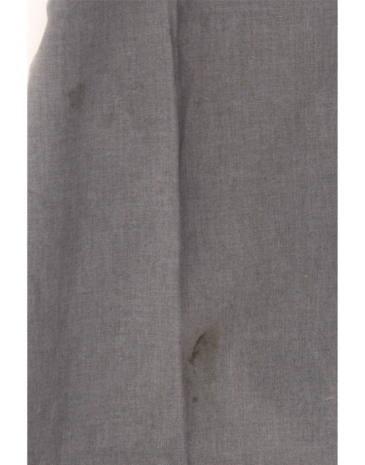 Farah Pantalones Casuales Rectos Para Hombre W34 L27 Poliéster Gris