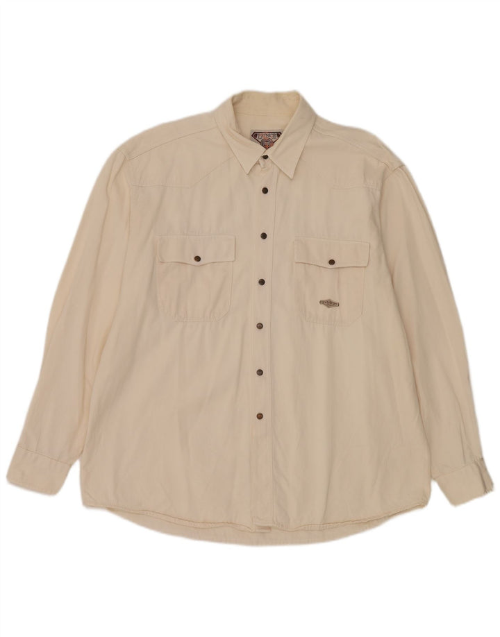 Camisa Vaquera Prince Hombre XL Beige