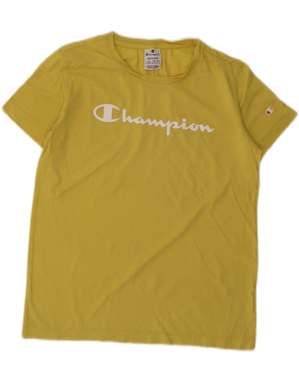 Champion Camiseta gráfica para mujer Top UK 12 Medium Yellow