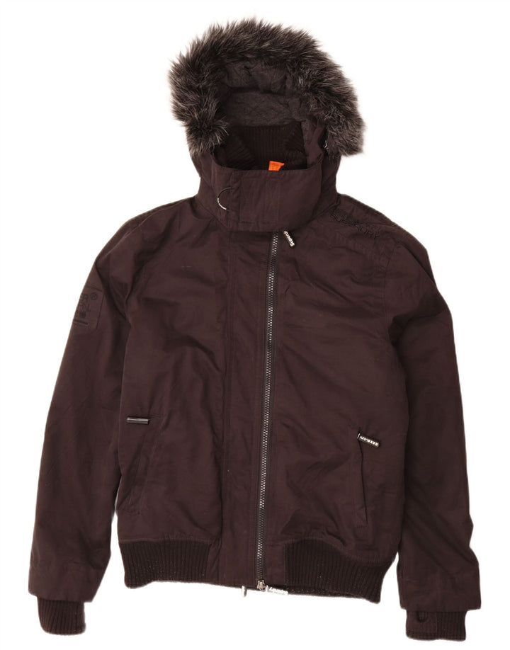 Superdry Chaqueta cortavientos The Windbomber para hombre, talla 40, color negro