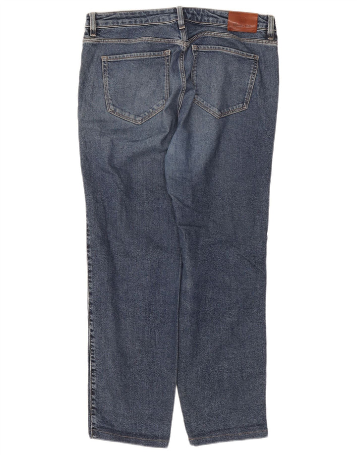 Massimo Dutti Jeans Rectos Cigarrillos Mujer EU 42 Large W32 L27 Azul