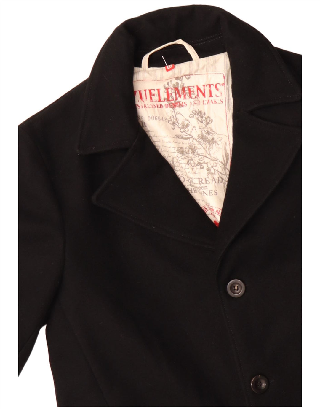 Zu Elements Abrigo para mujer UK 40 XL Lana negra