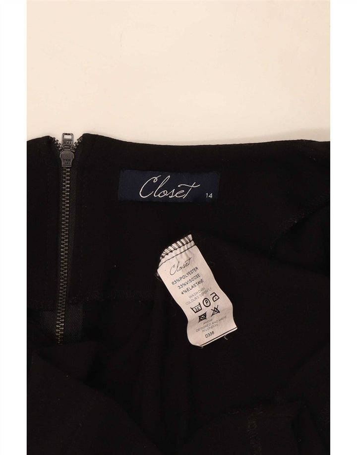 CLOSET Vestido tubo para mujer UK 44 Mediano Poliéster negro