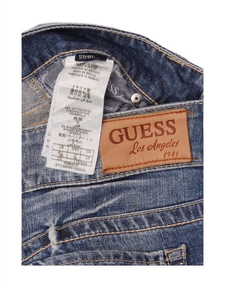 Guess Jeans Slim Elásticos Para Hombre W33 L32 Algodón Azul
