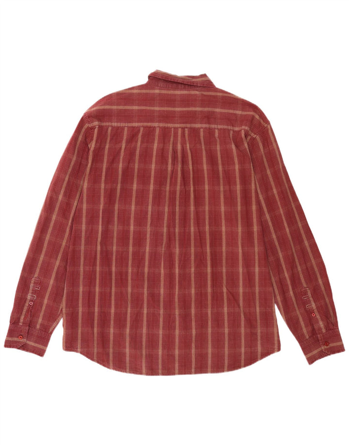 Wrangler Camisa para hombre 2XL Algodón a cuadros granate