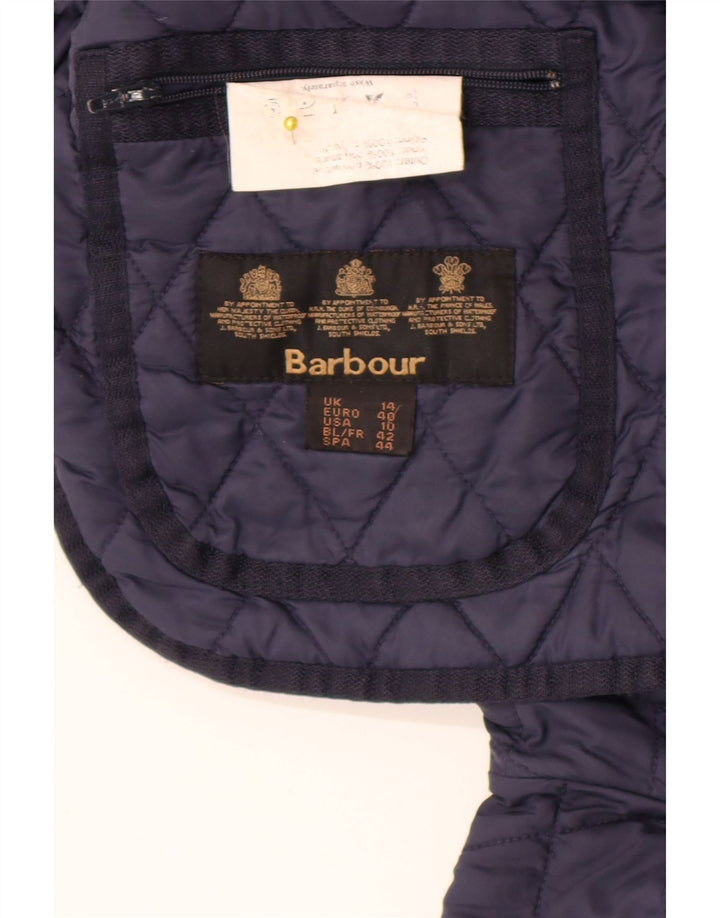 Barbour Chaqueta acolchada para mujer Reino Unido 44 Grande Poliamida azul marino