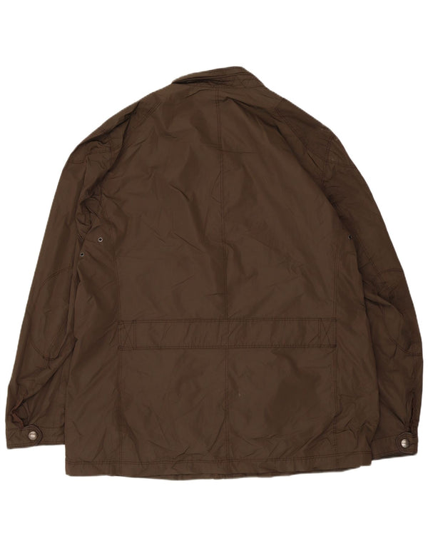 Massimo Dutti Chaqueta Utility Hombre UK 44 2XL Marrón Poliéster
