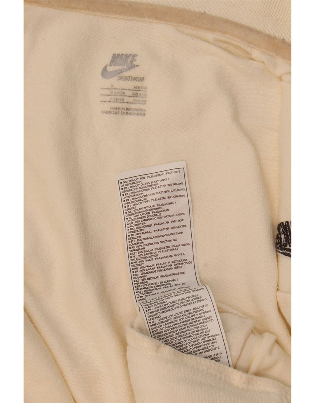 Nike - Chaqueta de chándal para mujer, talla 8/10, algodón blanco pequeño