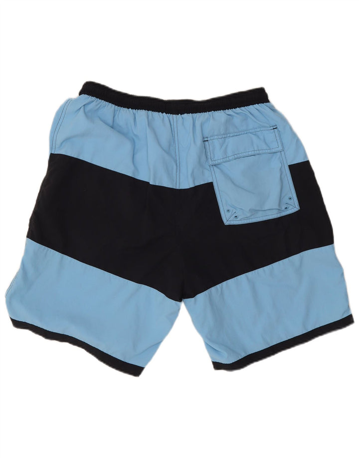 Fred Perry Shorts De Baño Para Hombre Nylon Color Block Azul Grande