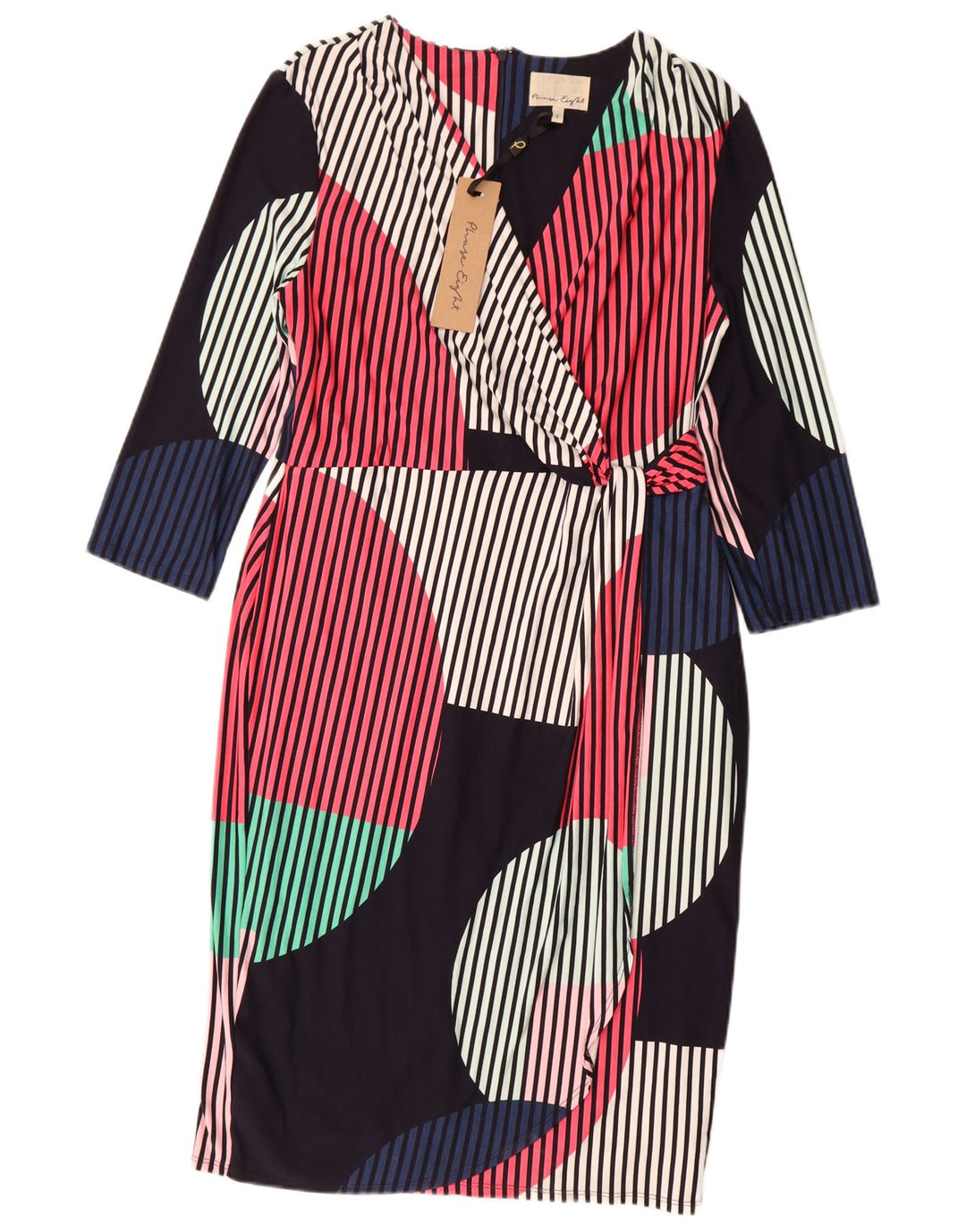 Vestido tubo para mujer Phase Eight UK 46 Grande Multicolor Geométrico
