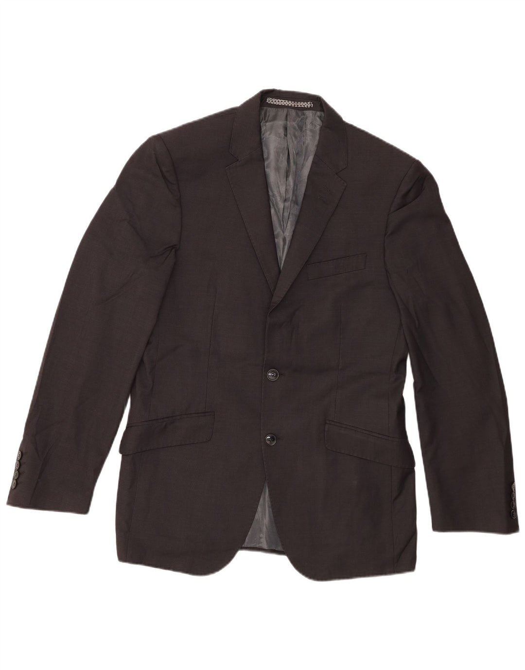 Marks & Spencer Chaqueta tipo blazer de 2 botones para hombre UK 38 Gris medio Lana virgen