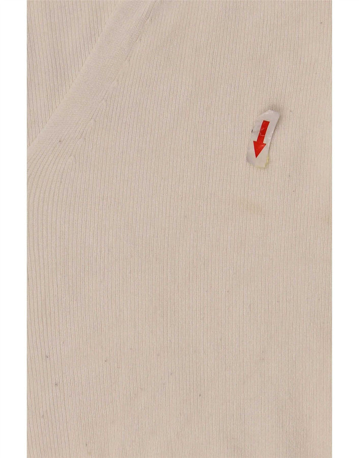Marks & Spencer Blusa sin mangas para mujer UK 44 Medium Off White Viscosa