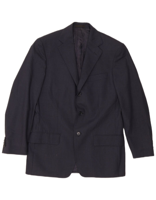 Boggi Chaqueta tipo blazer de 3 botones para hombre UK 36 Small Azul marino