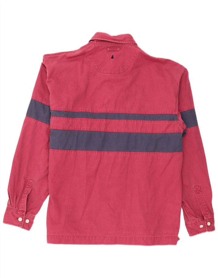 Musto Camisa tipo jersey para hombre de algodón a rayas rojas grandes