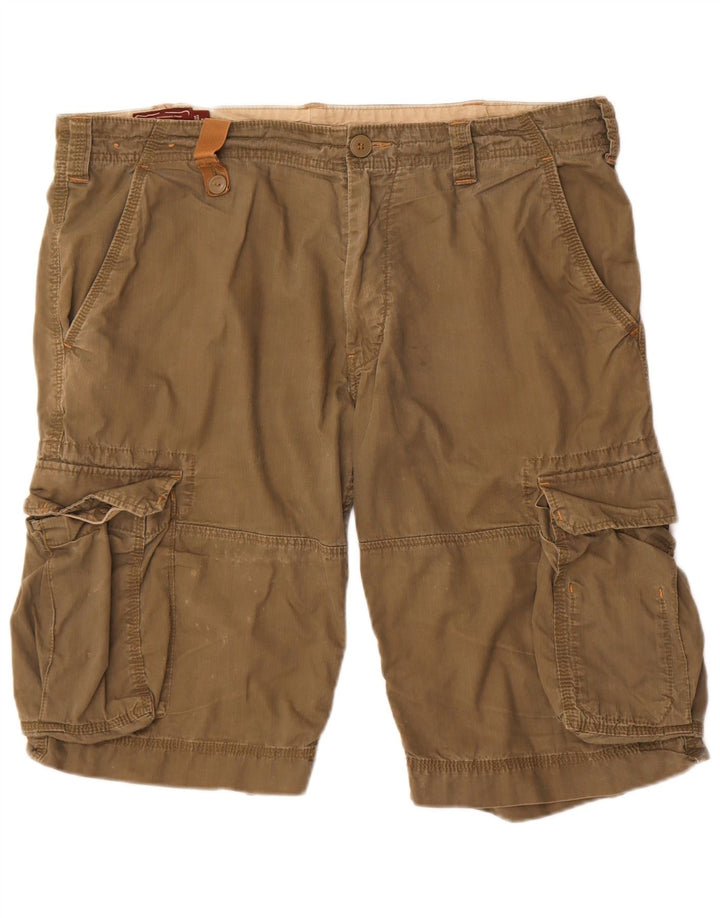 Marlboro Classics Pantalones cortos cargo para hombre W38 XL Algodón caqui
