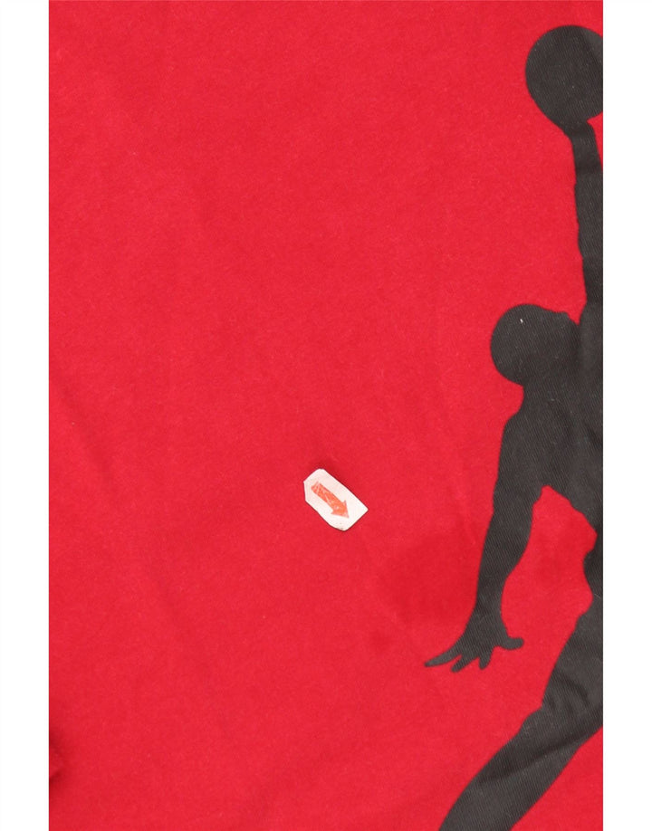 Jordan - Camiseta gráfica para hombre, talla pequeña, color rojo