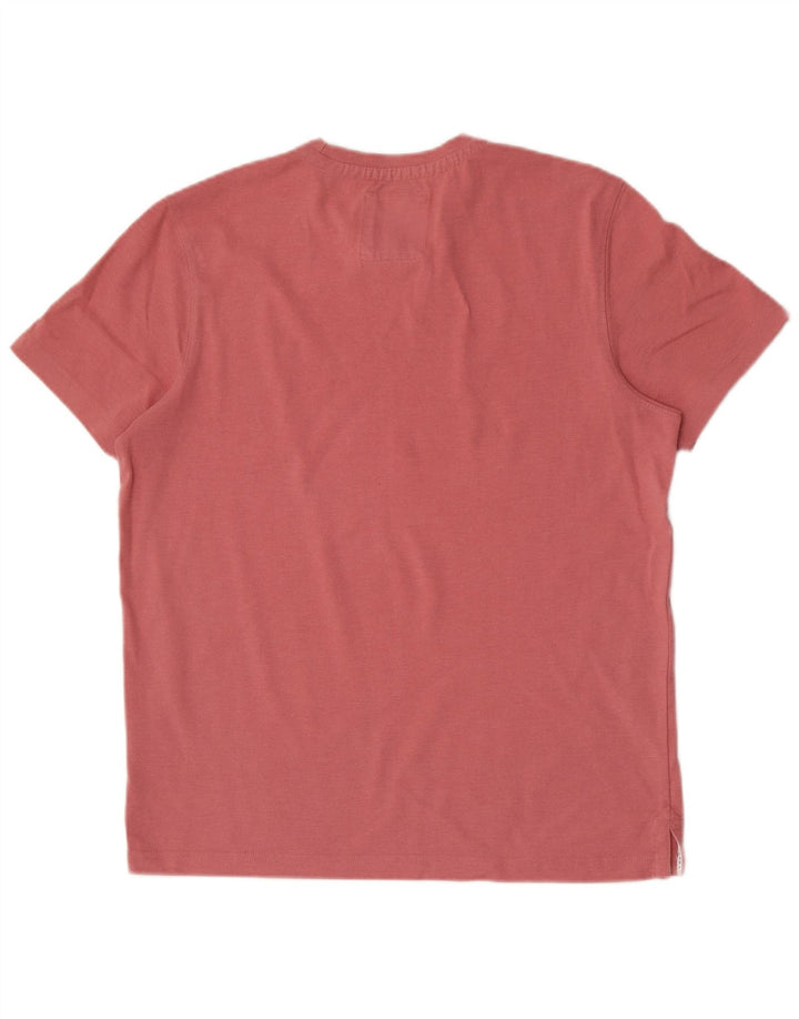 CREW CLOTHING Camiseta para hombre Top Algodón rosa medio