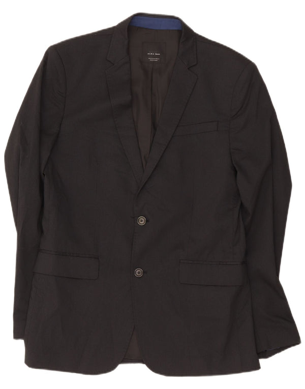 Zara Chaqueta tipo blazer de 2 botones para hombre EU 50 Mediana Viscosa a rayas negras