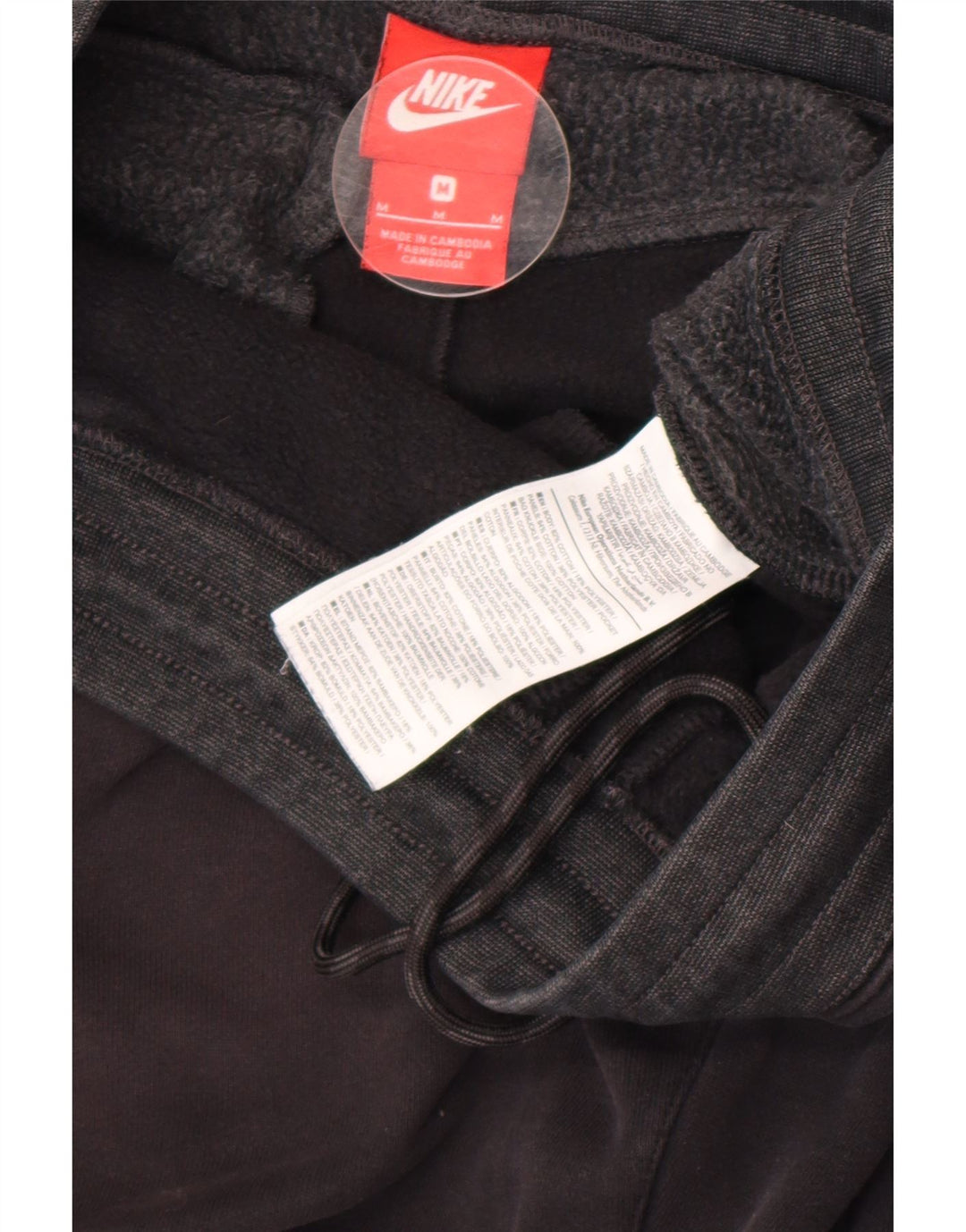 Nike Pantalones De Chándal Joggers Medium Negro Colorblock Algodón