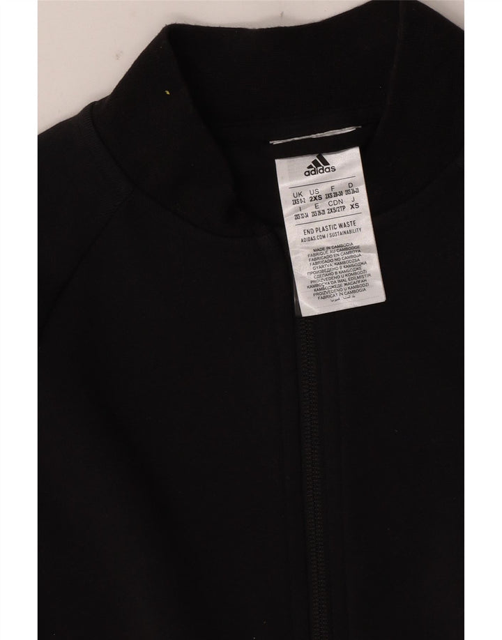 Adidas Chaqueta de chándal extragrande con gráfico para mujer UK 0/2 2XS Negro