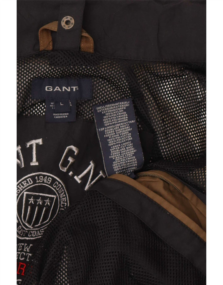 Gant Chaqueta impermeable para hombre UK 40 Large Nylon azul marino