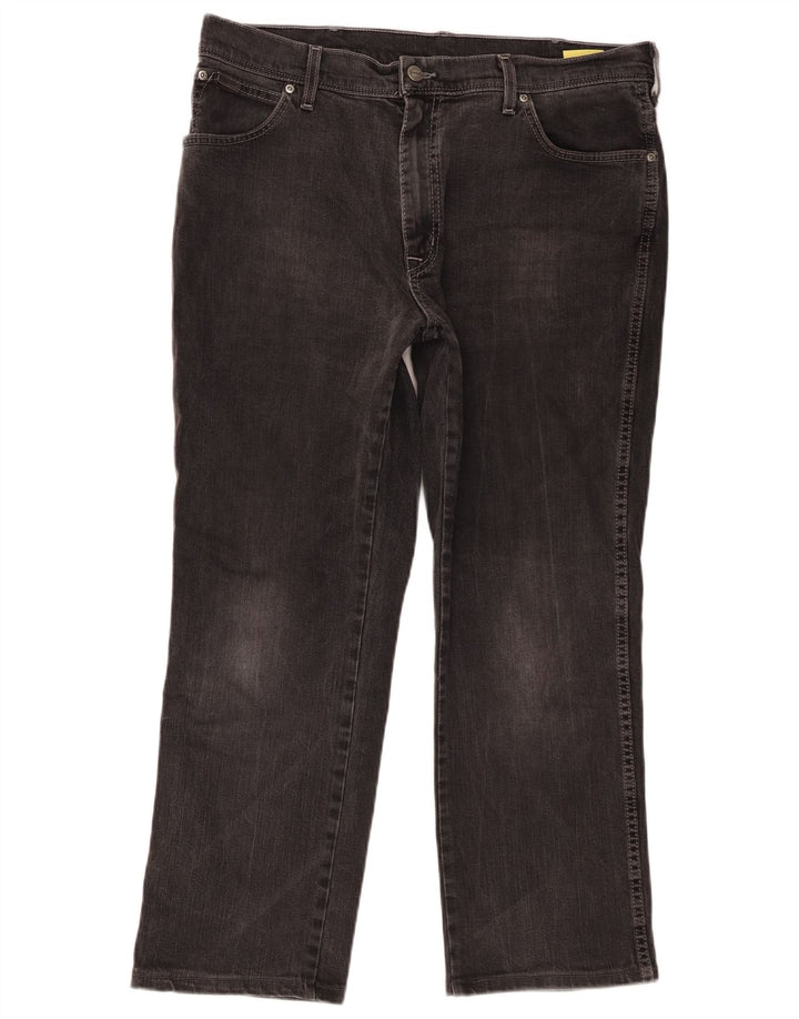Wrangler Vaqueros rectos para hombre W38 L27 Algodón gris