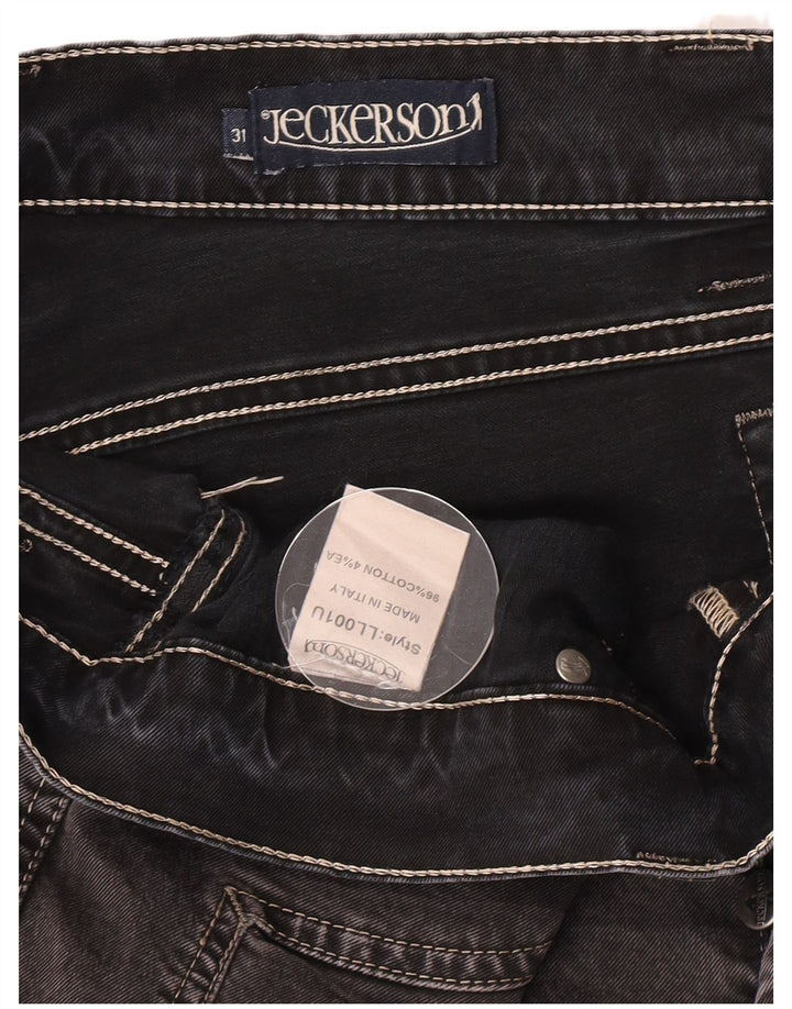 Jeckerson Vaqueros rectos para hombre W31 L30 Algodón gris