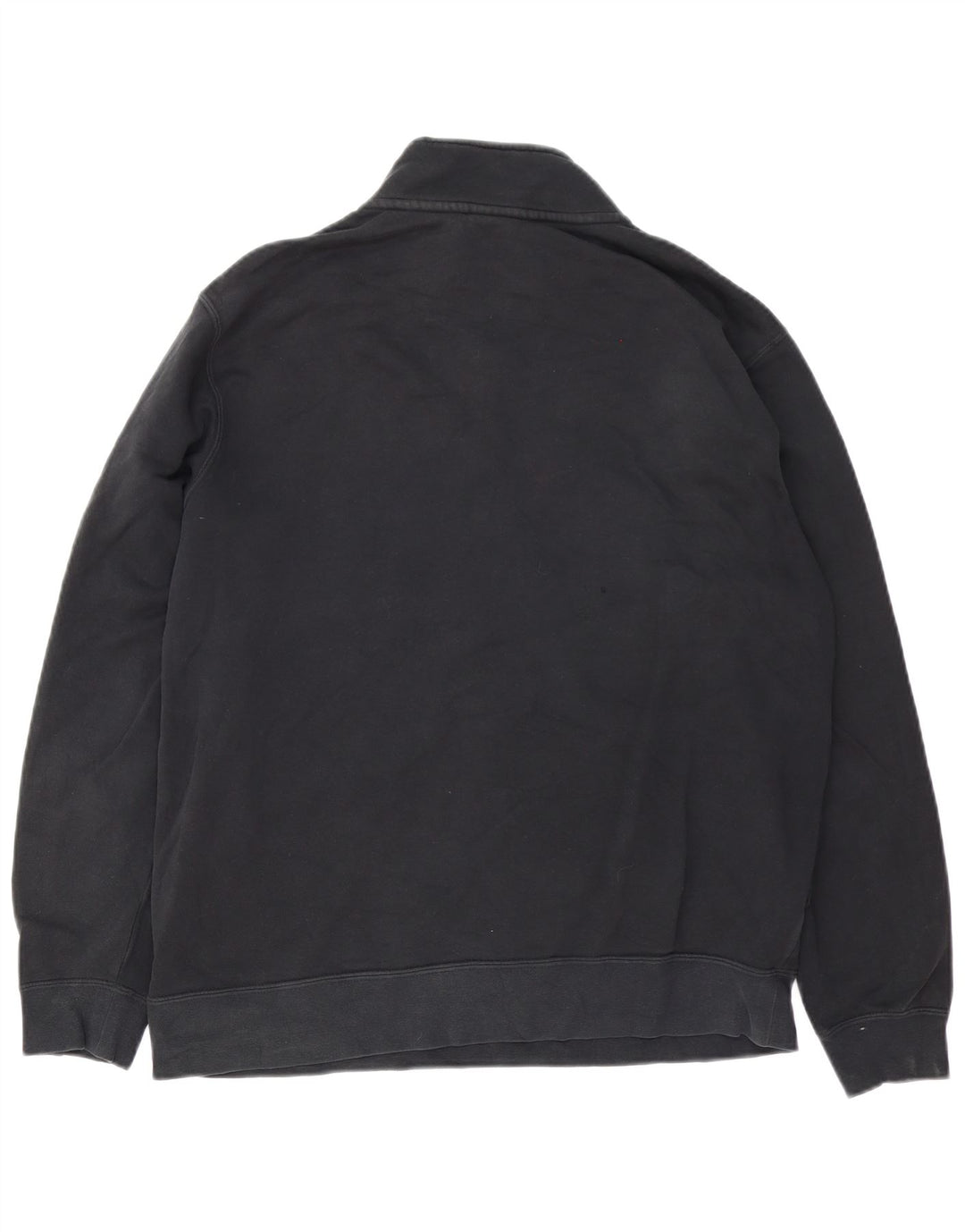 Nike - Sudadera con cuello y cremallera para hombre, talla grande, algodón negro