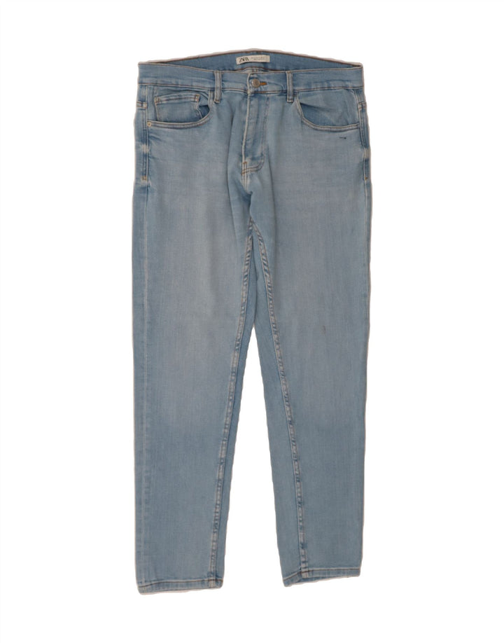 ZARA Mens Slim Jeans EU 44 Large W34 L32 Blue Cotton Vintage Zara and Second-Hand Zara from Messina Hembry 