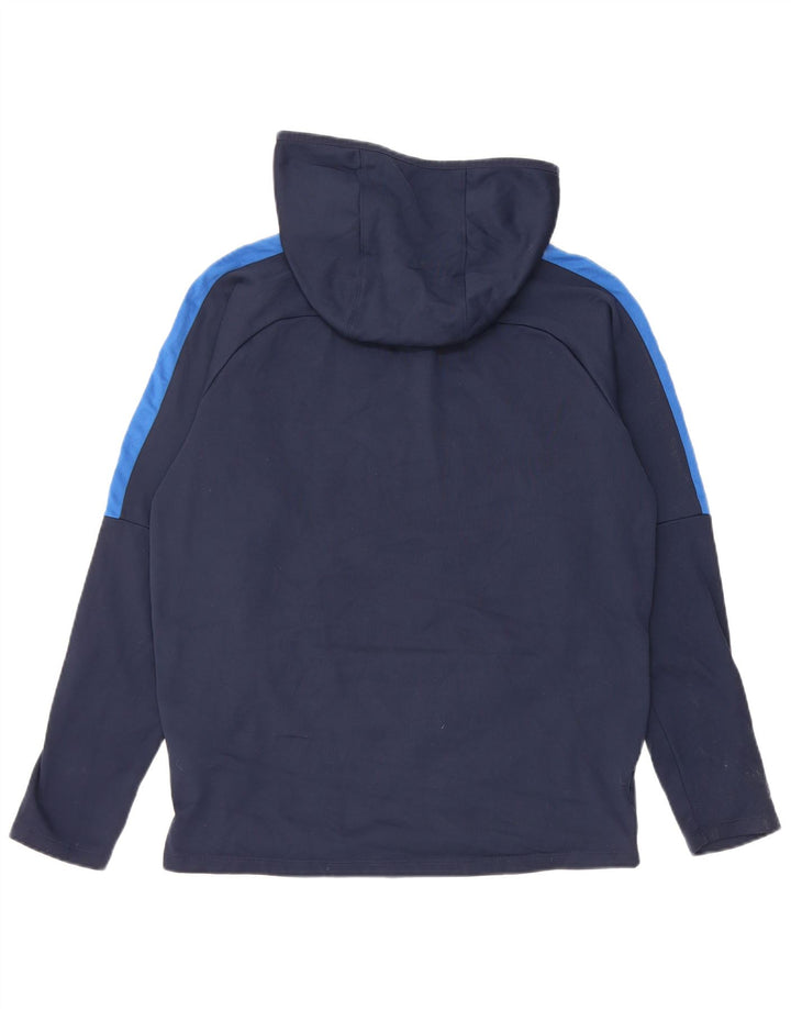 Nike - Sudadera con capucha para hombre, color azul marino medio, poliéster color block