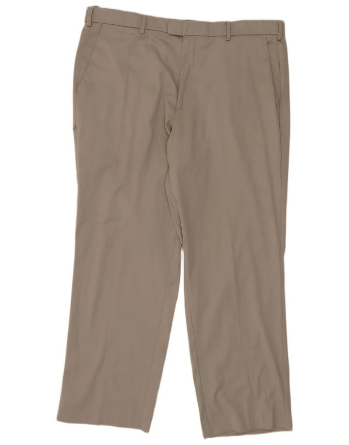 Dockers Pantalón de traje de corte clásico para hombre W38 L30 Poliéster gris