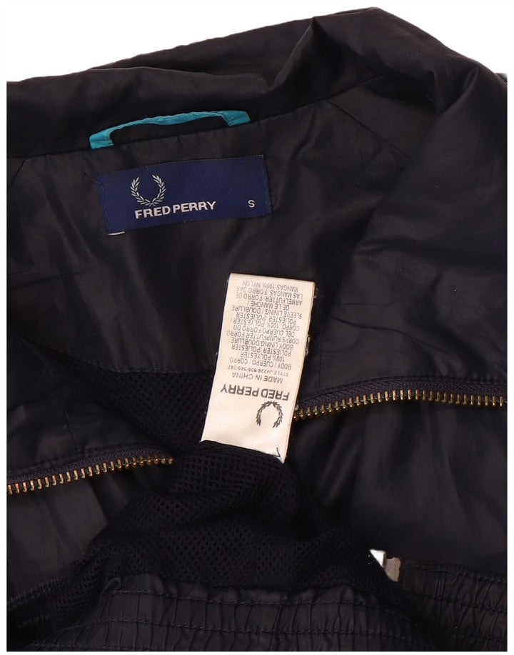 Fred Perry Mens Chándal Top Chaqueta Pequeña Azul Marino Poliéster