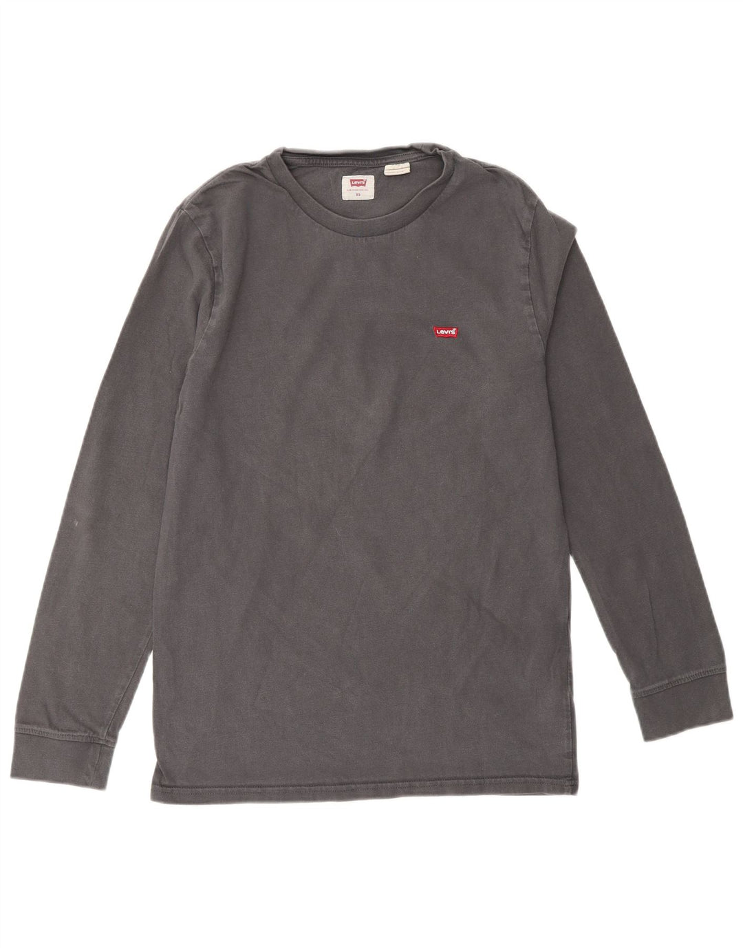 LEVI'S Top de mujer de manga larga UK 6 XS Algodón gris