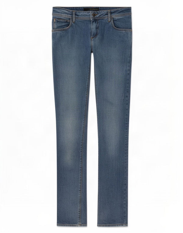 Vaqueros ajustados para mujer Calvin Klein W28 L32 Algodón azul