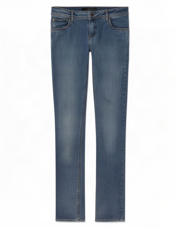 Vaqueros ajustados para mujer Calvin Klein W28 L32 Algodón azul