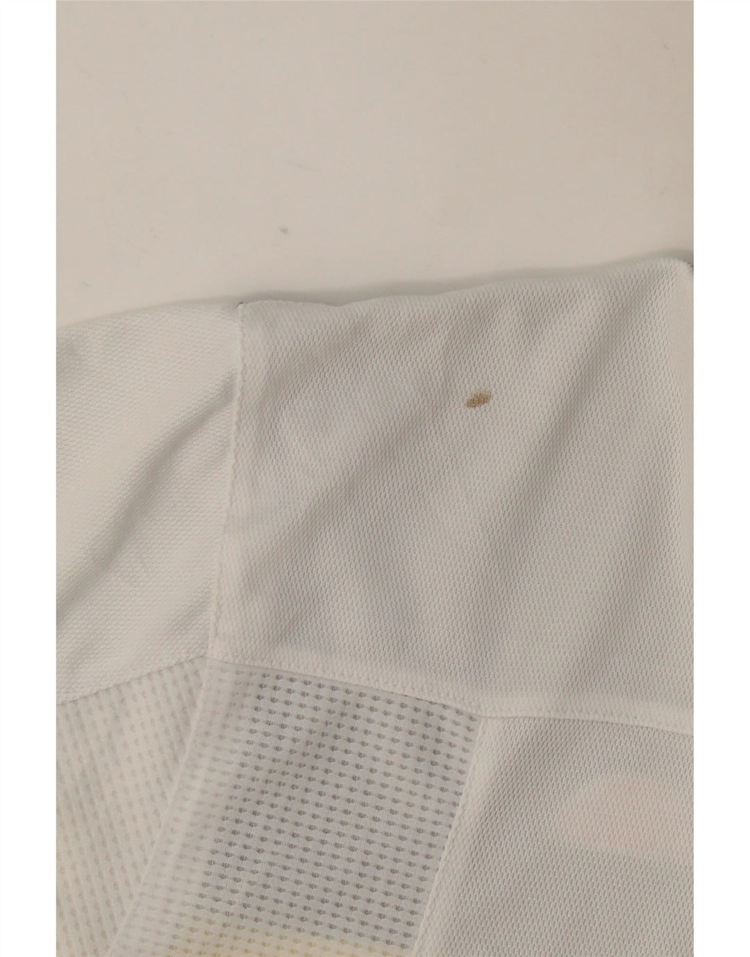 ELLESSE Polo para hombre grande blanco color block poliéster