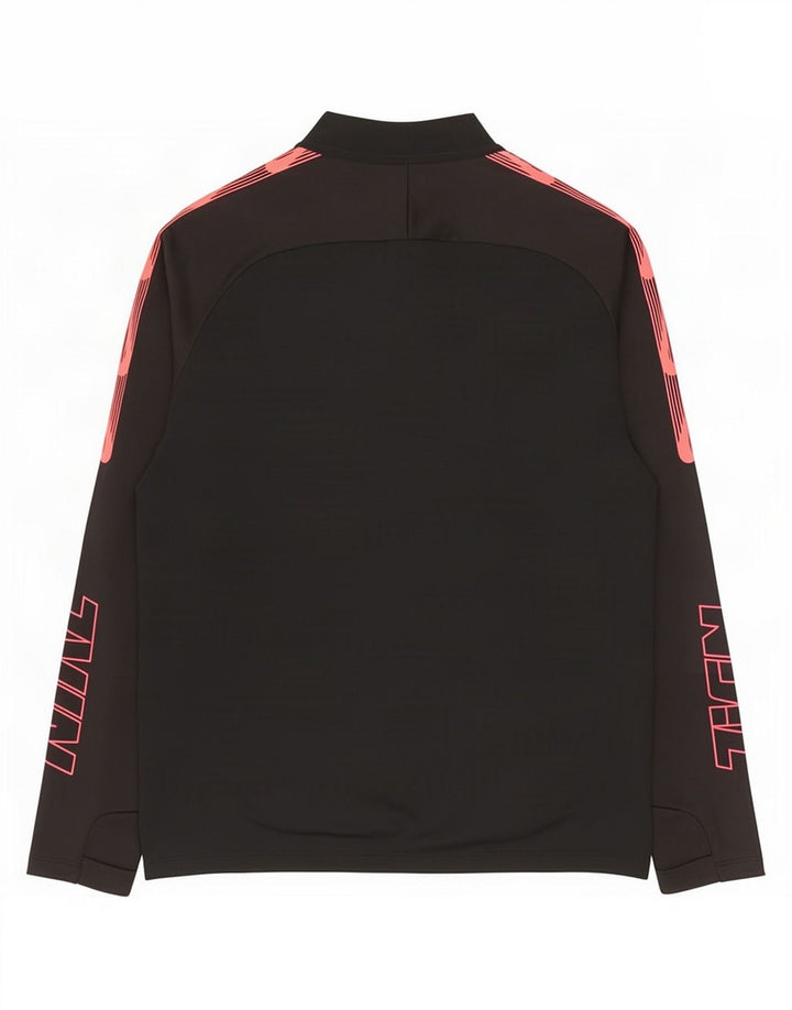 Nike Dri Fit - Chándal con cremallera y cuello para hombre, color negro mediano