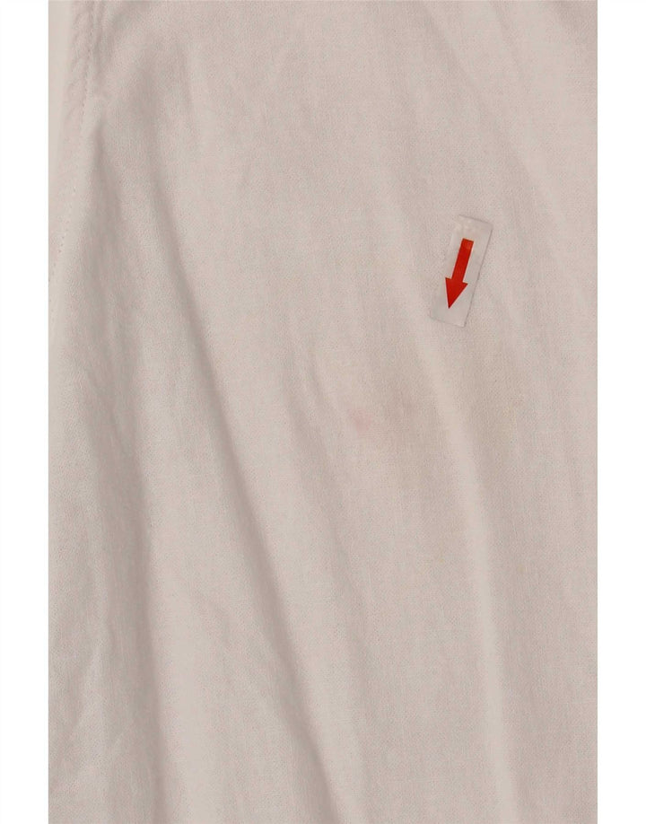 Marks & Spencer Vestido básico sin mangas para mujer UK 42 Medium White Linen