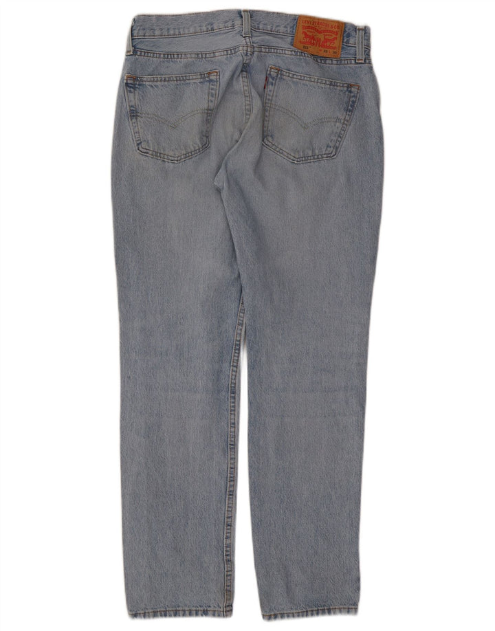 Levi's Hombre 511 Slim Jeans W33 L30 Algodón Azul
