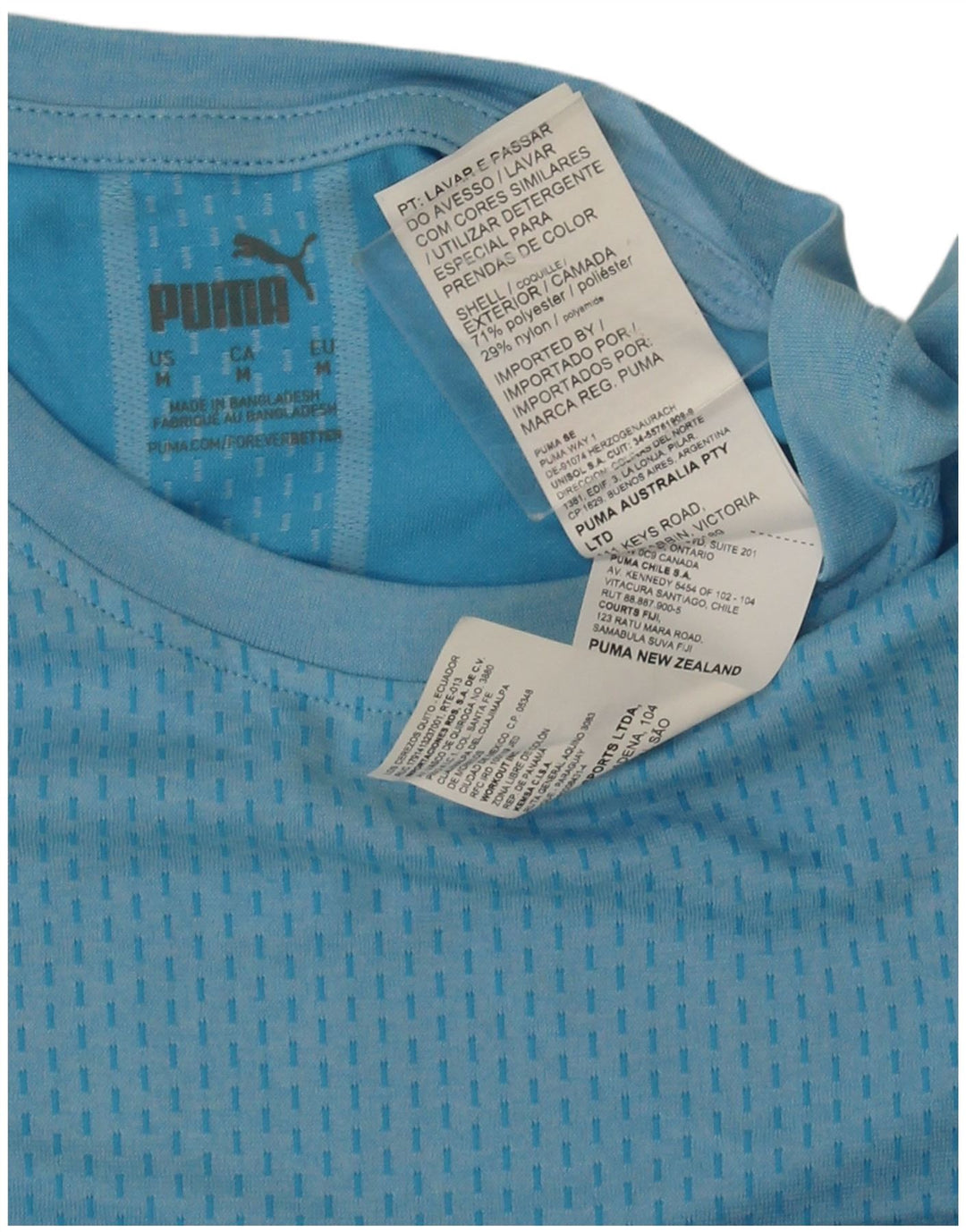 Camiseta Puma Hombre Top Azul Medio Poliéster