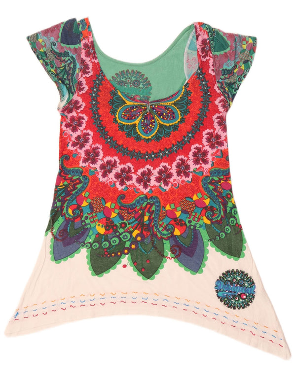 Top tipo túnica asimétrico para mujer Desigual UK 44 Medium Multicolor