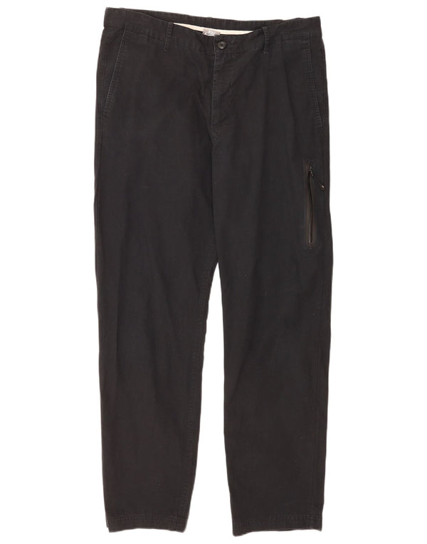 Pantalón cargo recto Nike para hombre W34 L30 Algodón negro