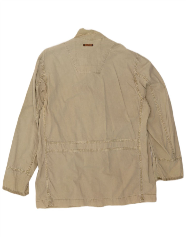 MARLBORO CLASSICS Chaqueta utilitaria para hombre UK 42 XL Algodón caqui